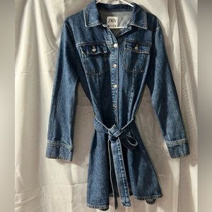 Zara Denim Dress Size L